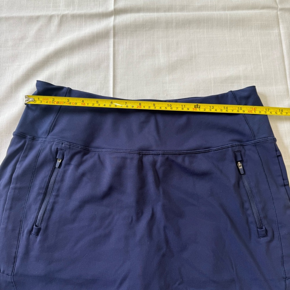 Athleta Fairway Golf Skort 26” Navy Blue Women’s Size L Activewear Golf Tennis - Picture 7 of 10